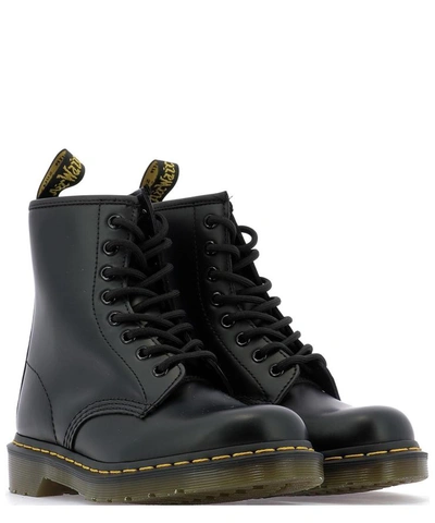 Shop Dr. Martens' "1460" Military Boots In Black  