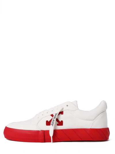 Shop Off-white Vulcanized Sneakers In White