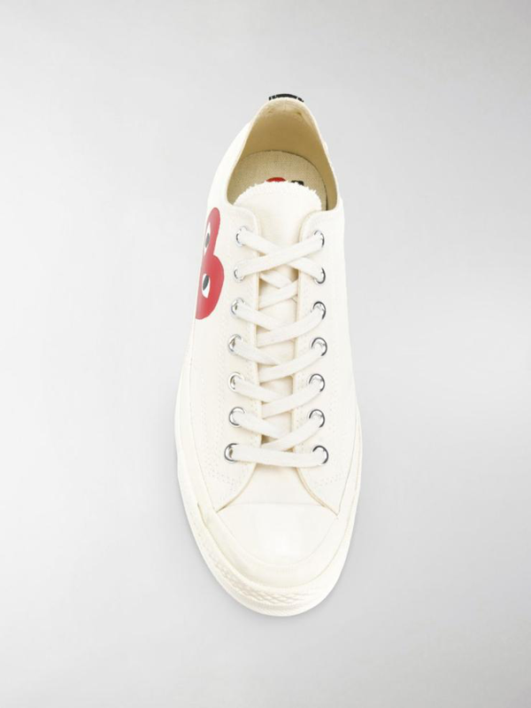 Comme Des Garçons Play X Converse Chuck Taylor Low Top Sneaker In White ...