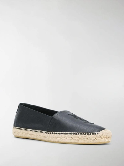 Shop Saint Laurent Flat Shoes Black