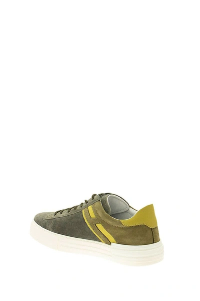 Shop Hogan Rebel Sneakers In Green