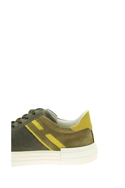 Shop Hogan Rebel Sneakers In Green