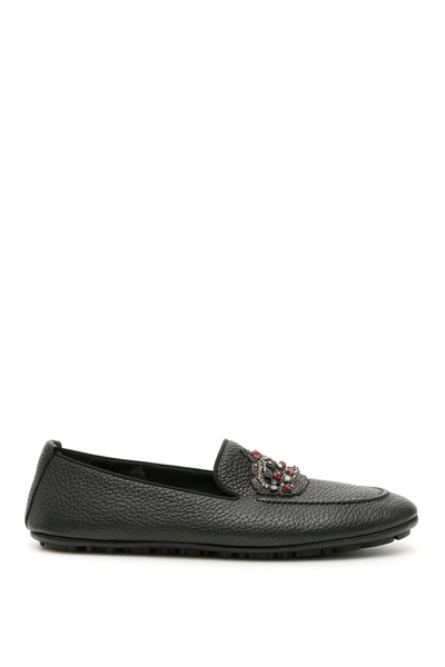Shop Dolce & Gabbana King Driving Shoes In Nero