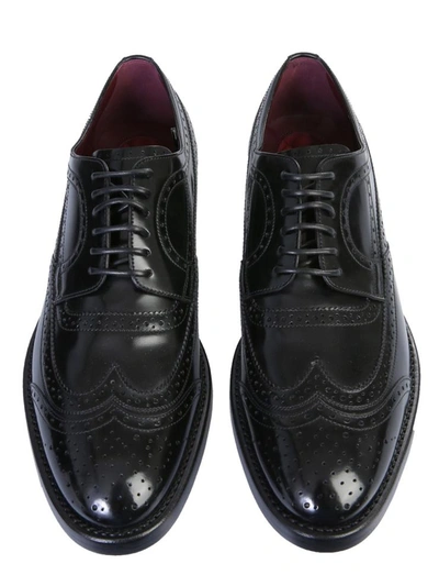 Shop Dolce & Gabbana Derby Brogue Shoes In Black