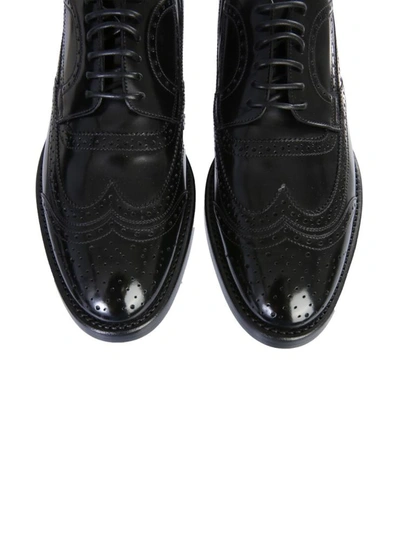 Shop Dolce & Gabbana Derby Brogue Shoes In Black