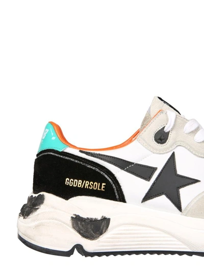 Shop Golden Goose Sole Running Sneakers In White