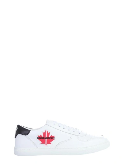 Shop Dsquared2 "maple Gym" Sneakers In White