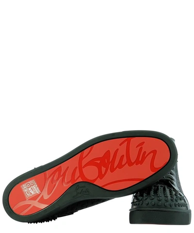 Shop Christian Louboutin "lou Spikes 2" Sneakers In Black  