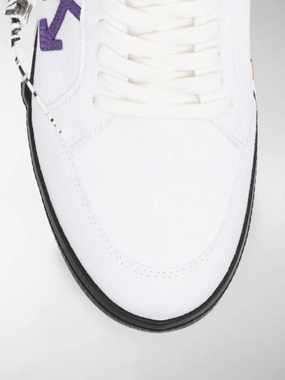 NIB OFF WHITE c/o VIRGIL ABLOH White HG 'Purple Runner' Sneakers  8/38 $700