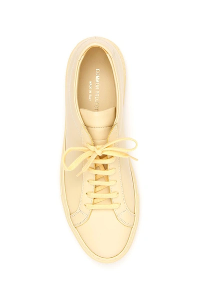 Shop Common Projects Original Achilles Low Sneakers In Yellow