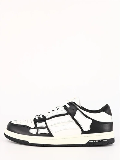 Shop Amiri Skel Low Sneakers In White