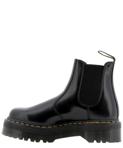 Shop Dr. Martens' "2976 Quad" Ankle Boots In Black  