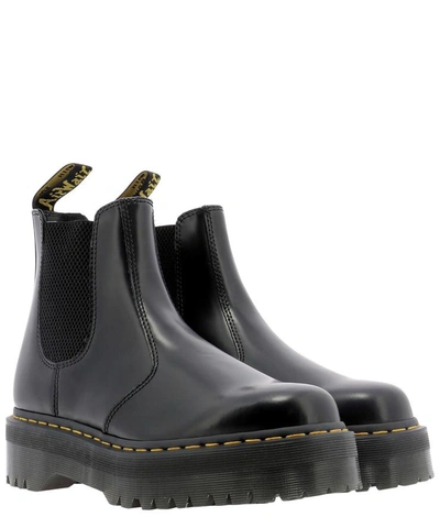 Shop Dr. Martens "2976 Quad" Ankle Boots In Black  