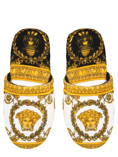 Shop Versace Sponge Slippers Unisex In Multicolour