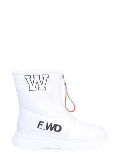 Shop Forward Leather Boot Unisex In White