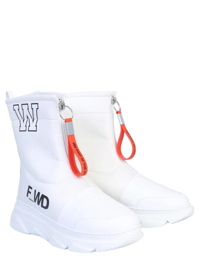 Shop Forward Leather Boot Unisex In White