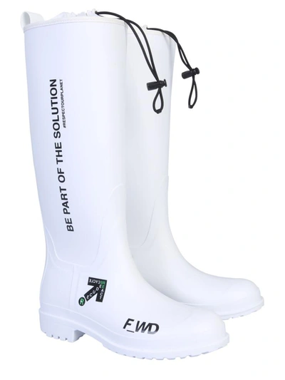 Shop Forward Rubber Boot Unisex In White