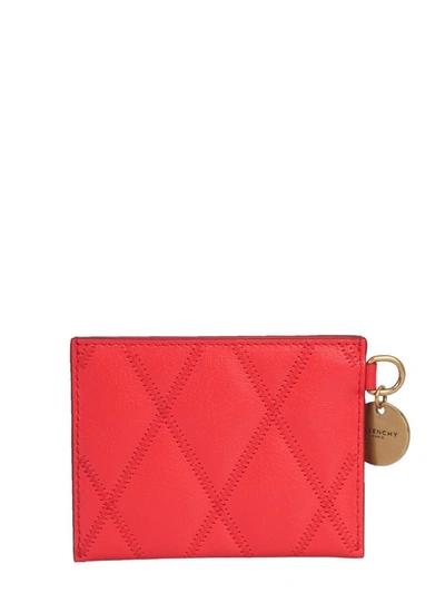 Shop Givenchy Gv3 Card Holder In Red