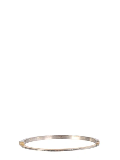 Shop Maison Margiela Bracelet With Numbers In Silver