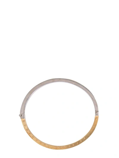 Shop Maison Margiela Bracelet With Numbers In Silver
