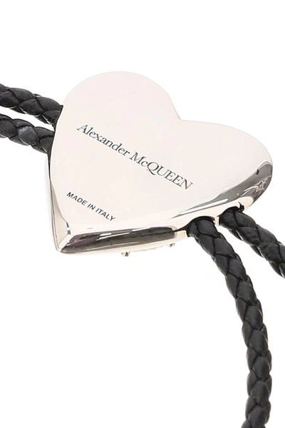 Shop Alexander Mcqueen Heart Friend Bracelet In Black