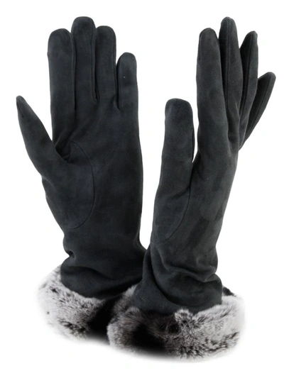 Shop Sermoneta Gloves Leather Gloves In Grey