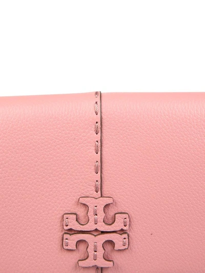 Shop Tory Burch Mcgraw Wallet In Pink