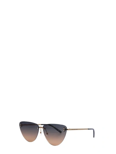Shop Stella Mccartney Shaded Sunglasses In Gold