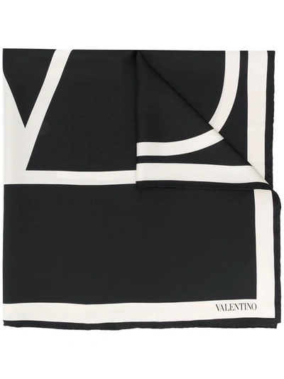 Shop Valentino Garavani Scarfs Black