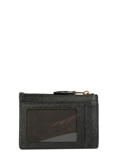 Shop Coach Card Holder With Logo In Black