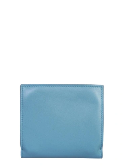 Shop Bottega Veneta Hanami Wallet In Blue