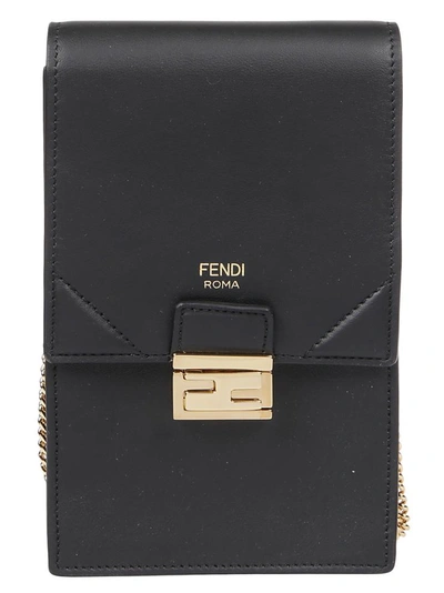 Shop Fendi Wallets In Nero+oro Soft