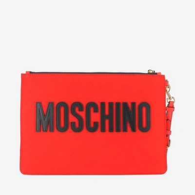 Shop Moschino Wallets In Rosso
