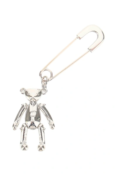 Shop Ambush Unisex Earring Teddy Bear Charm In Silver