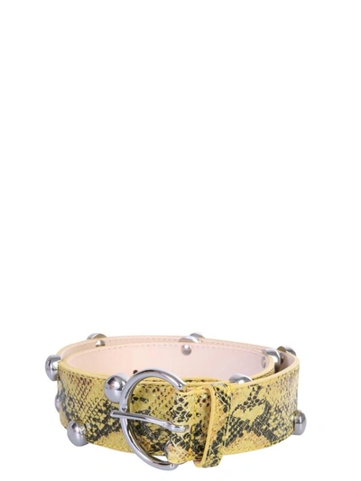 Shop Isabel Marant Étoile "goby" Belt In Yellow