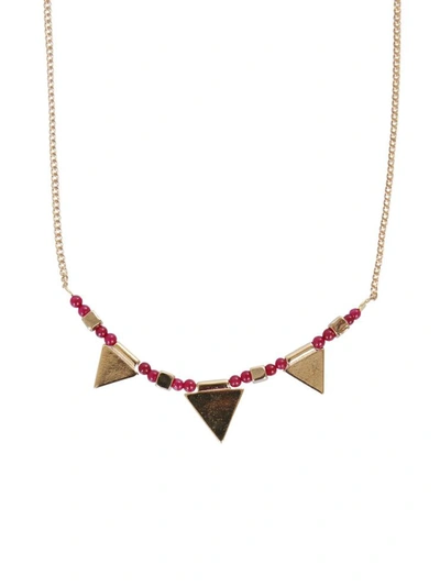 Shop Isabel Marant "rocio" Necklace In Red