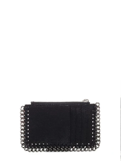 Shop Stella Mccartney Falabella Card Holder In Black