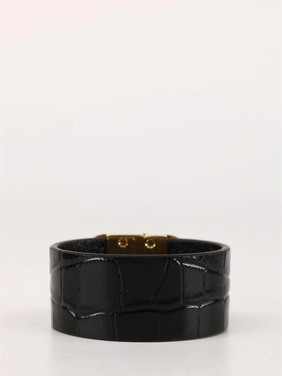 Shop Balenciaga Bb Bracelet Black