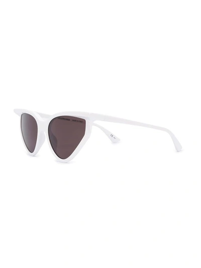 Shop Balenciaga Sunglasses White
