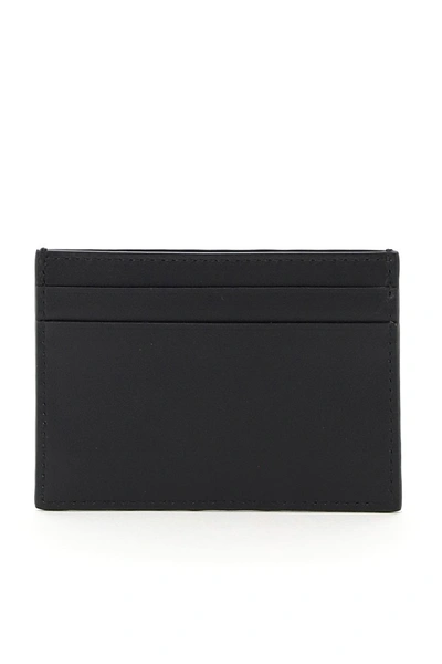 Shop Moschino Logo Cardholder In Fantasia Nero