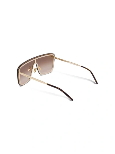 Shop Saint Laurent Sl 364 Sunglasses In Brown