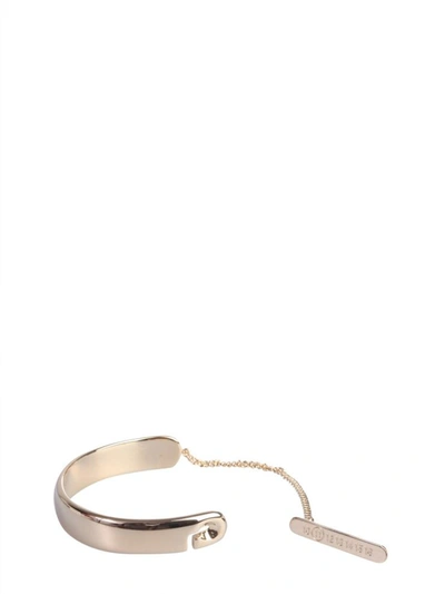 Shop Maison Margiela Brass Bracelet In Gold