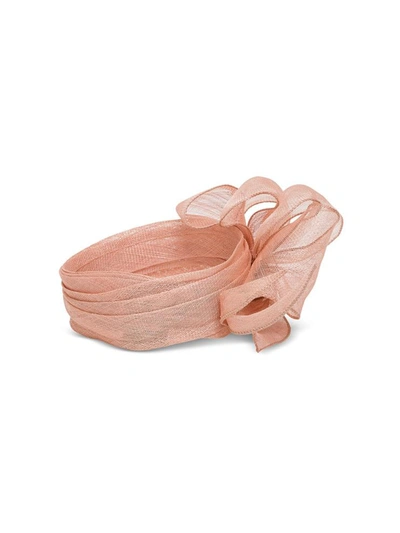Shop Gucci Rigid Grace Hair Band With Bow In Pink