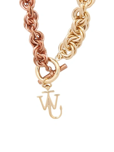 Shop Jw Anderson Choker With Chain In Pink