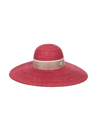 Shop Maison Michel Hats Red