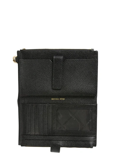 Shop Michael Michael Kors Jet Set Wallet In Black