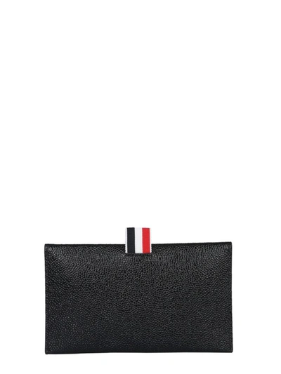Shop Thom Browne Wallet With Flap In Black