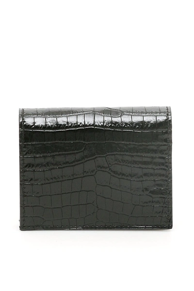 Shop Jimmy Choo Monogram Hanne Wallet In Black