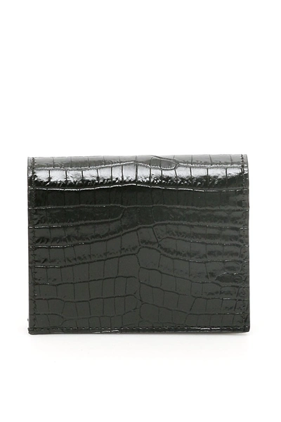 Jimmy Choo Monogram Hanne Wallet In Black