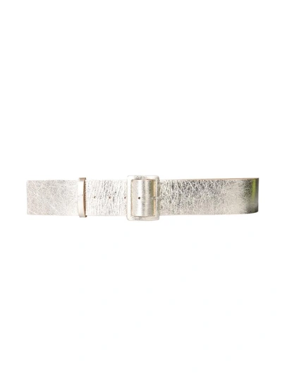 Msgm Belt With Buckle In Gold